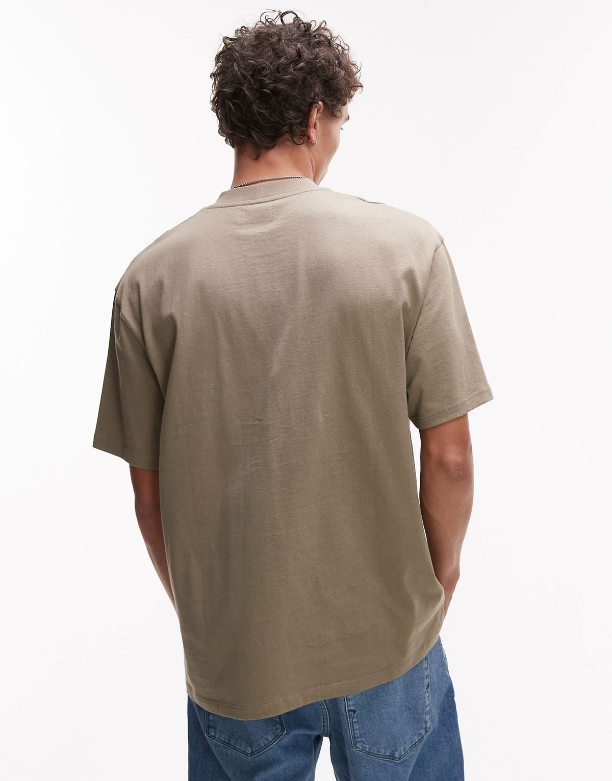 Topman 3 pack relaxed fit t-shirt in black, khaki and light blue