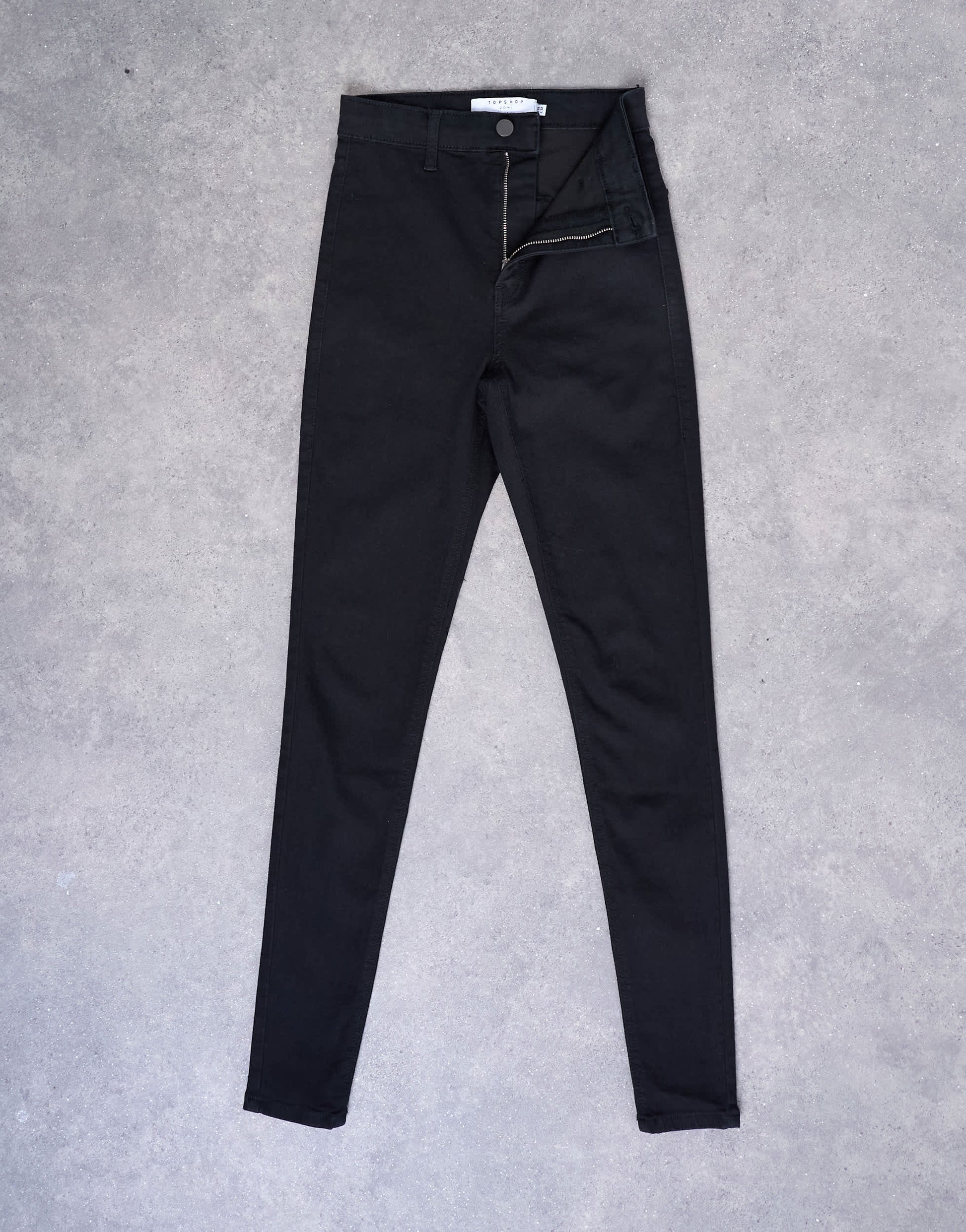 Topshop Joni high rise super skinny jean in black