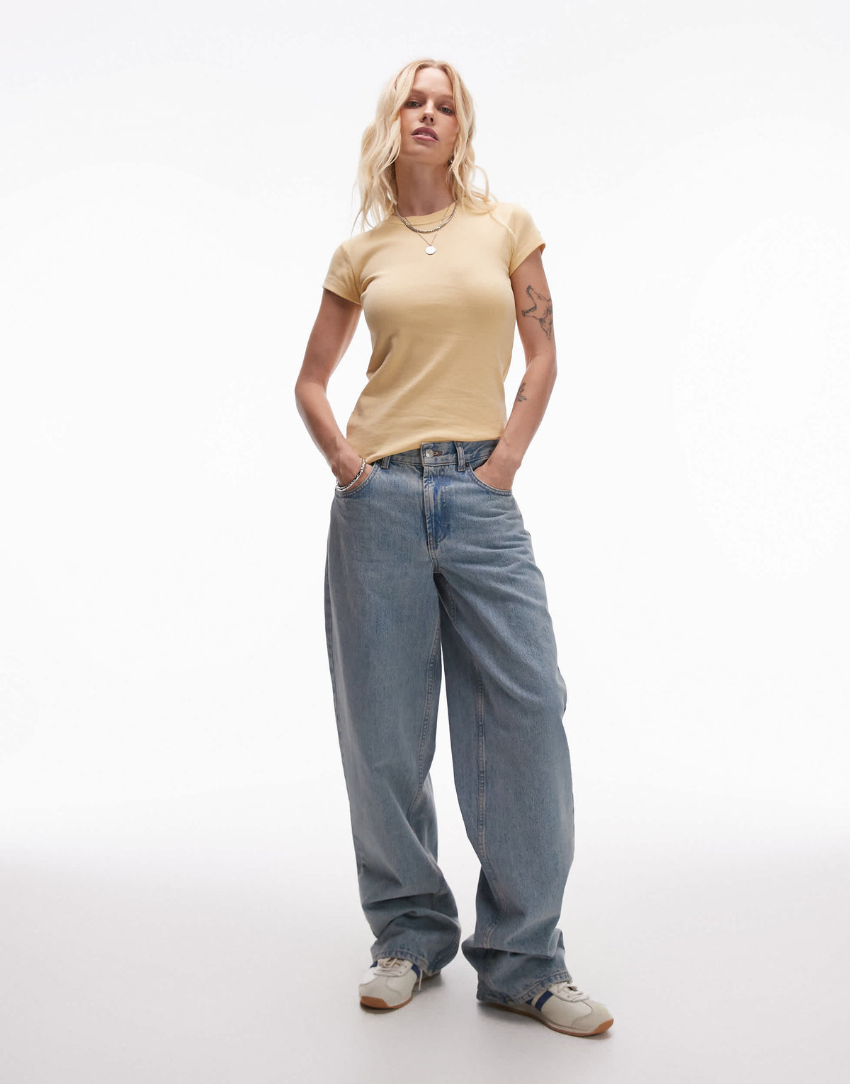 Topshop everyday tee in new buttermilk 