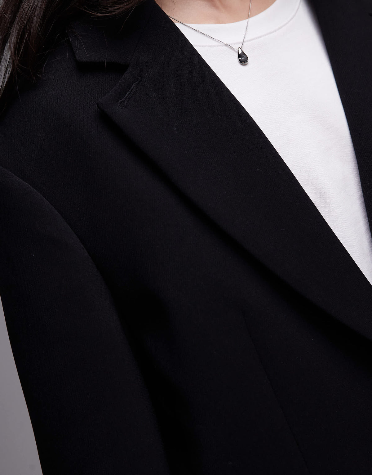 Topshop co ord oversized slouchy blazer in black BLACK