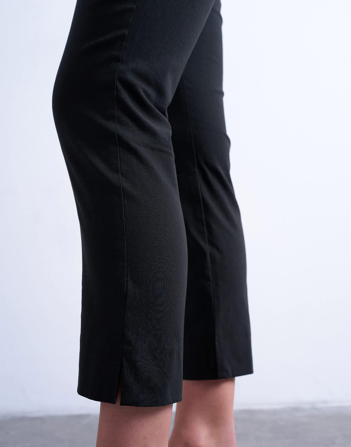 Topshop bengaline 3/4 length capri in black