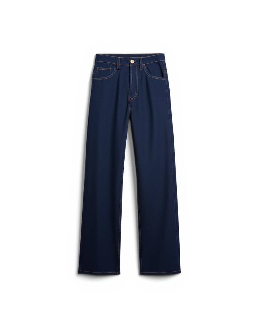 Topshop Tall Cinch low rise relaxed jean in raw look indigo