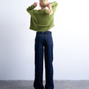 Topshop Tall Cinch low rise relaxed jean in raw look indigo