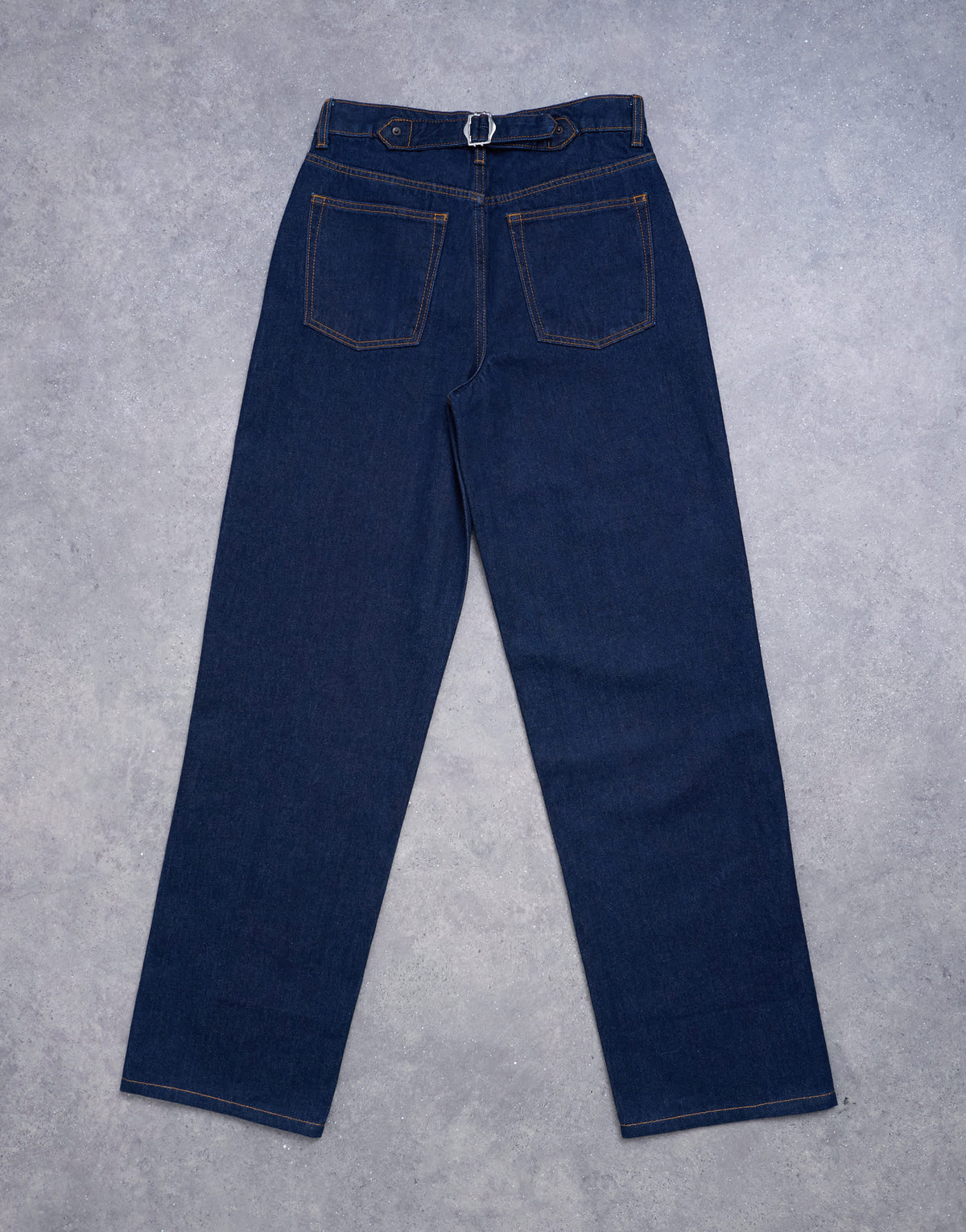 Topshop Tall Cinch low rise relaxed jean in raw look indigo