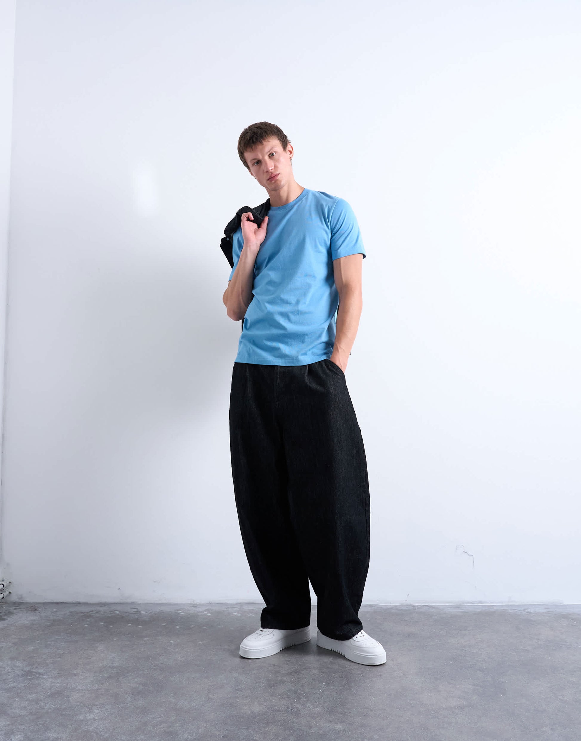 Topman classic fit t-shirt in blue