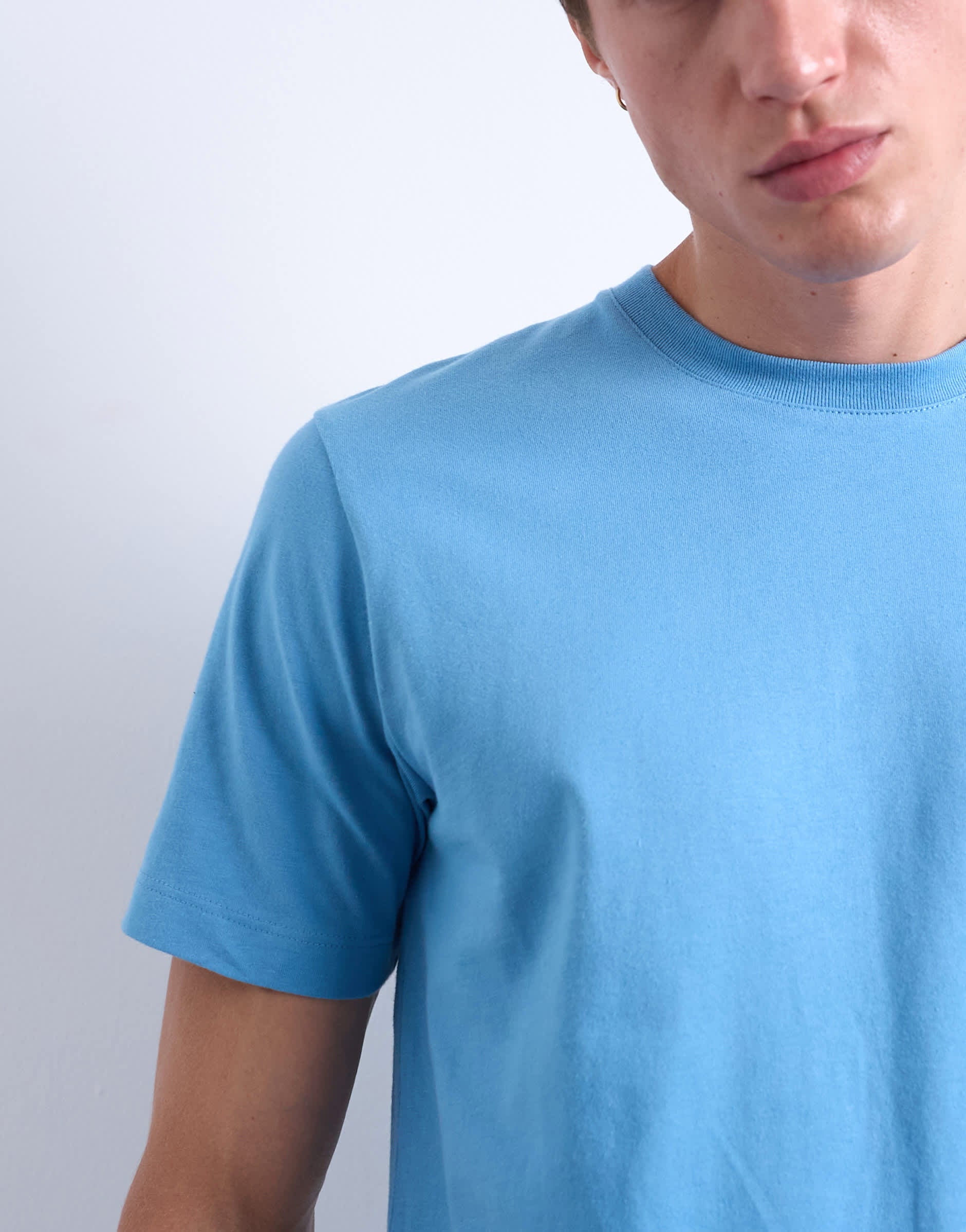 Topman classic fit t-shirt in blue