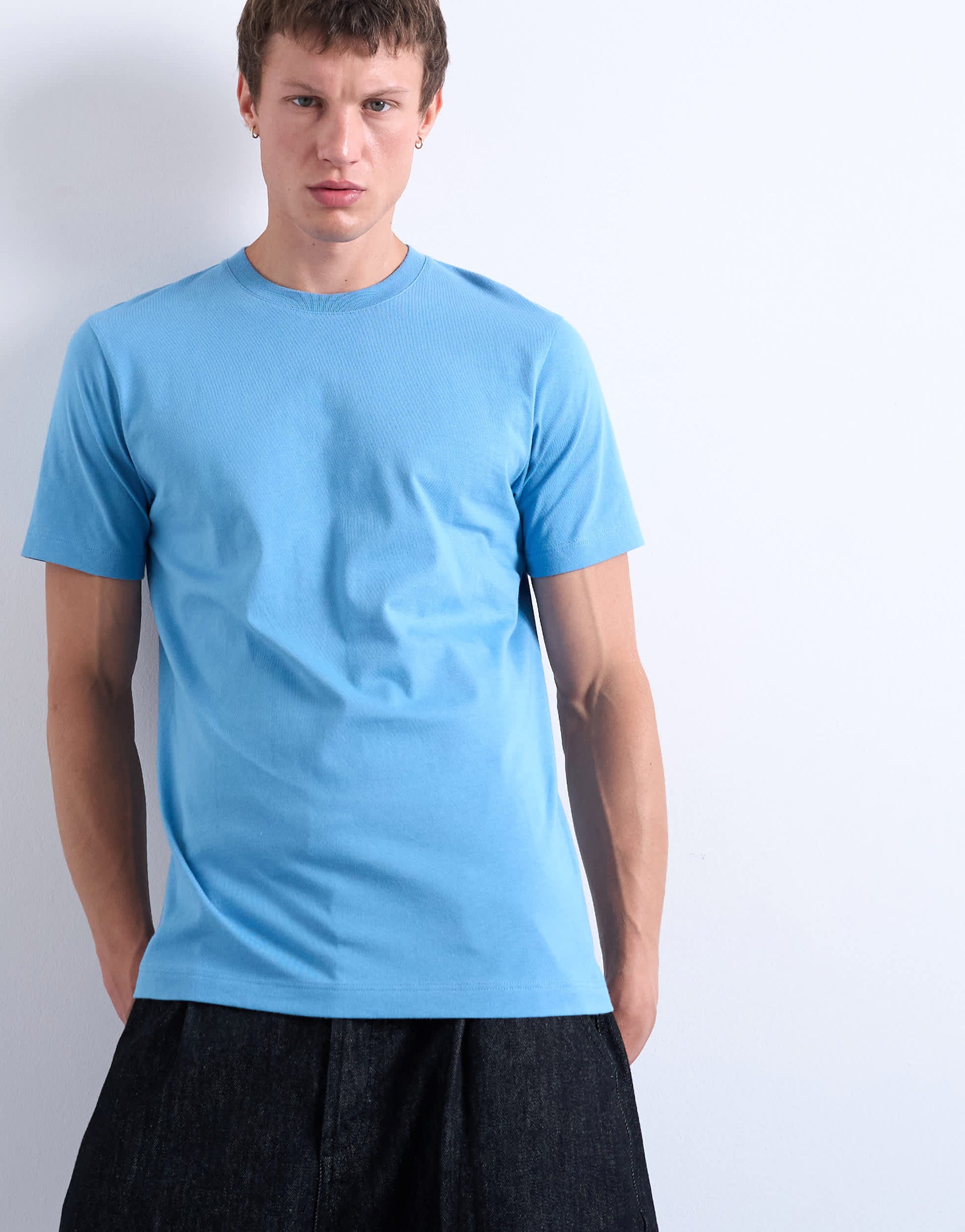 Topman classic fit t-shirt in blue