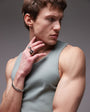 Topman rib vest in sage