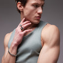 Topman rib vest in sage