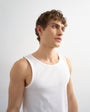 Topman rib vest in white