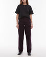 Topshop mid rise loose fit jean in oxblood
