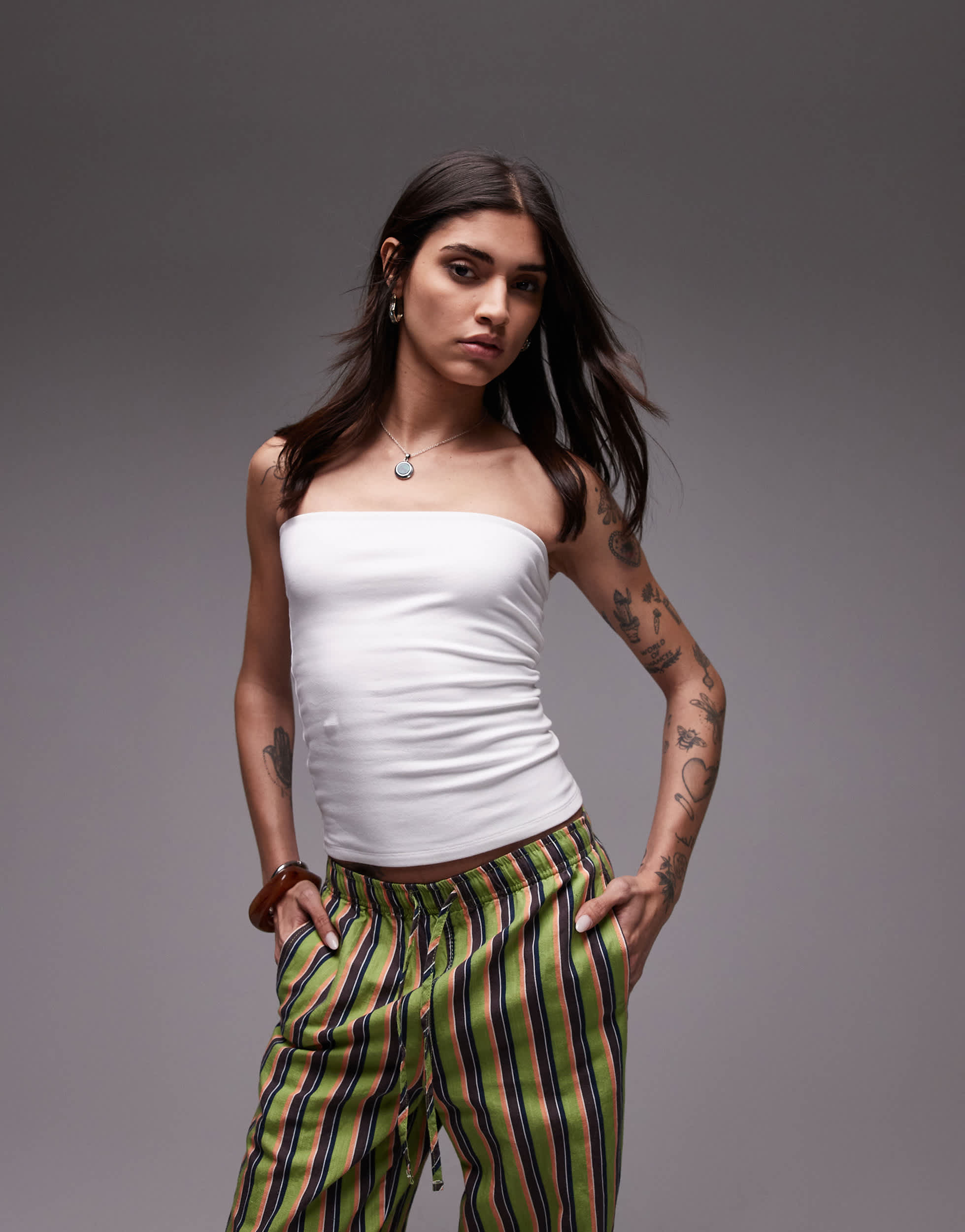 bandeau long blanc Topshop