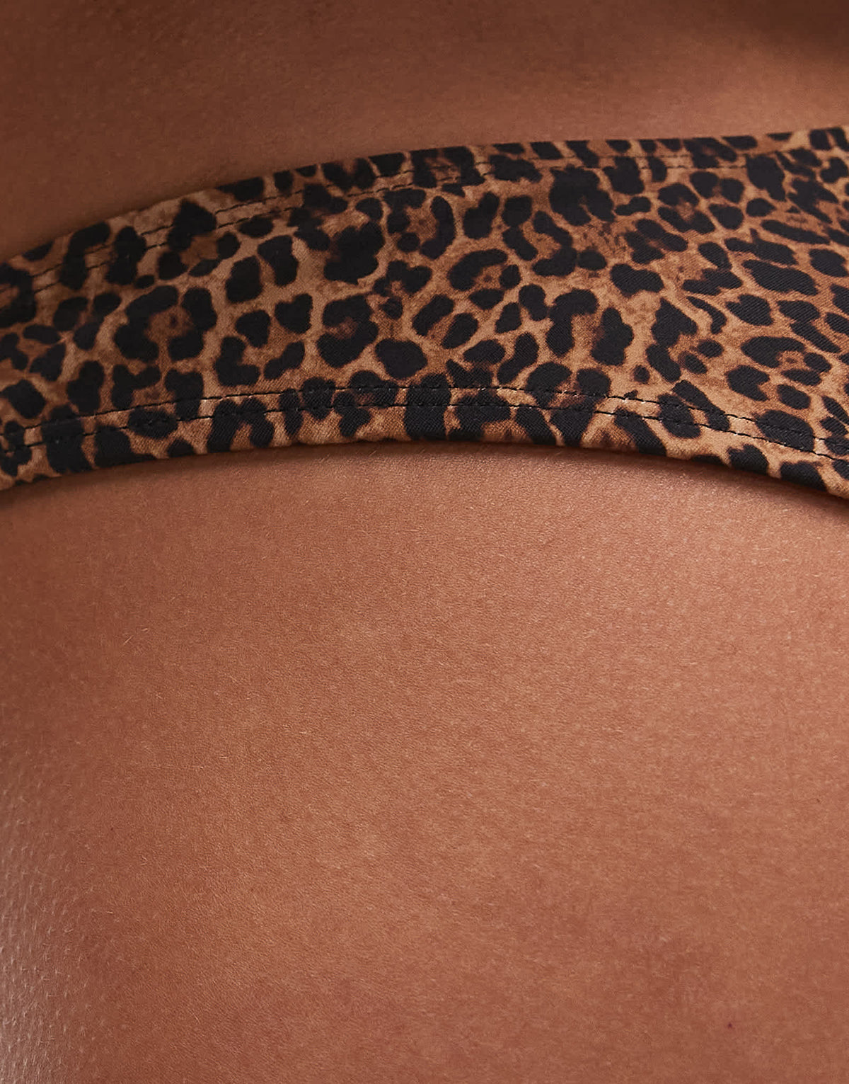 Topshop Bali high leg brief bikini bottoms in leopard print
