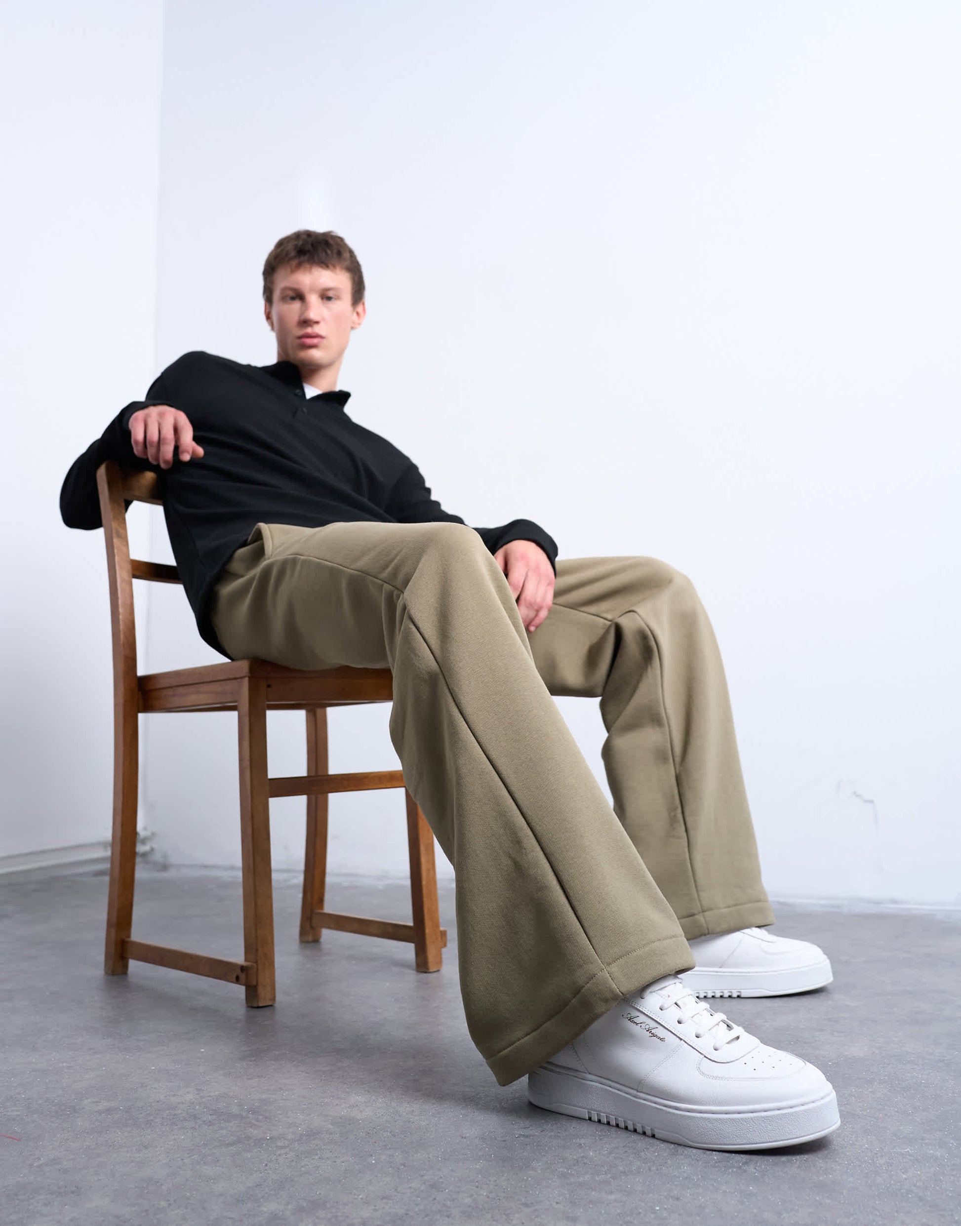 Topman baggy fit jogger in khaki