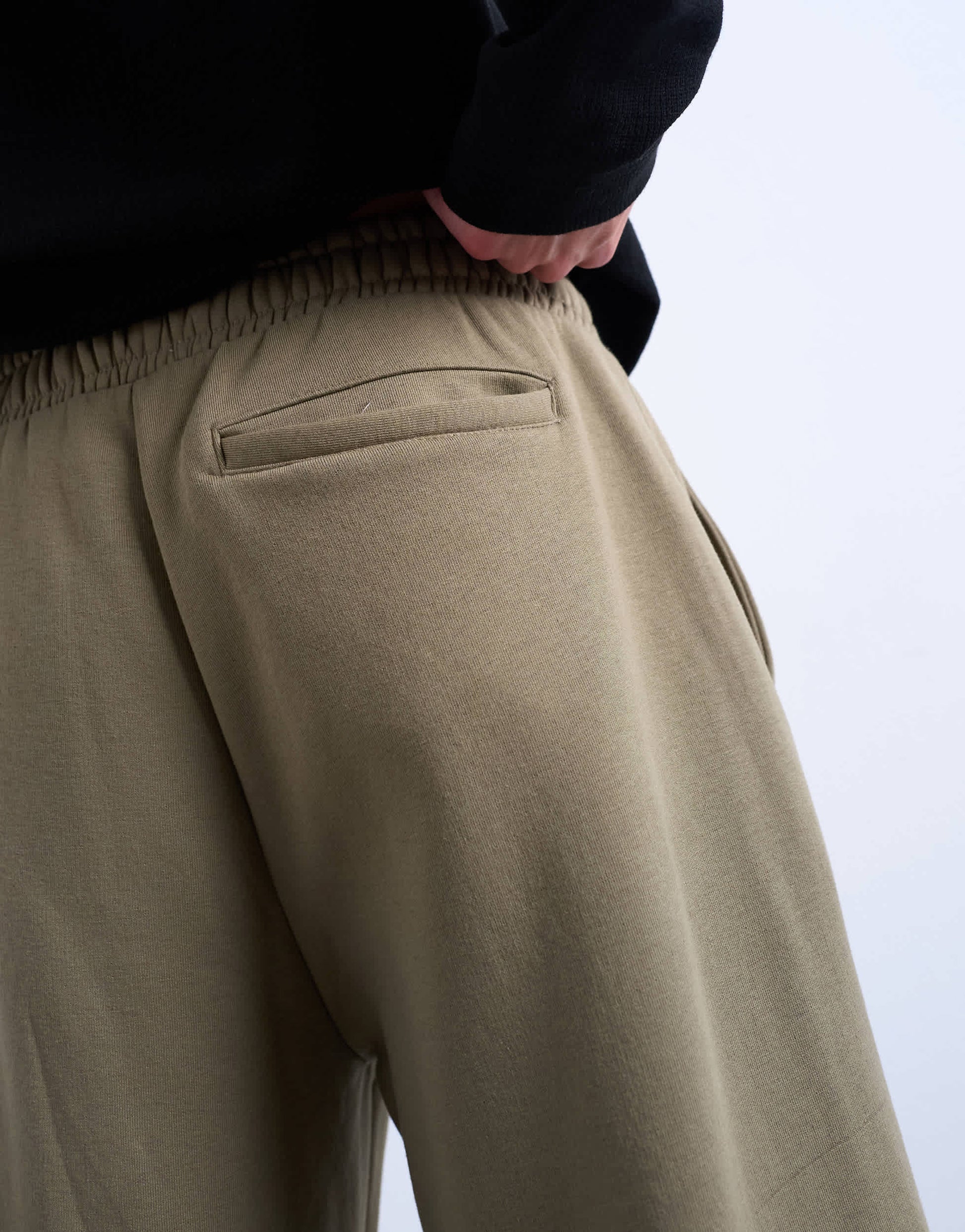 Topman baggy fit jogger in khaki