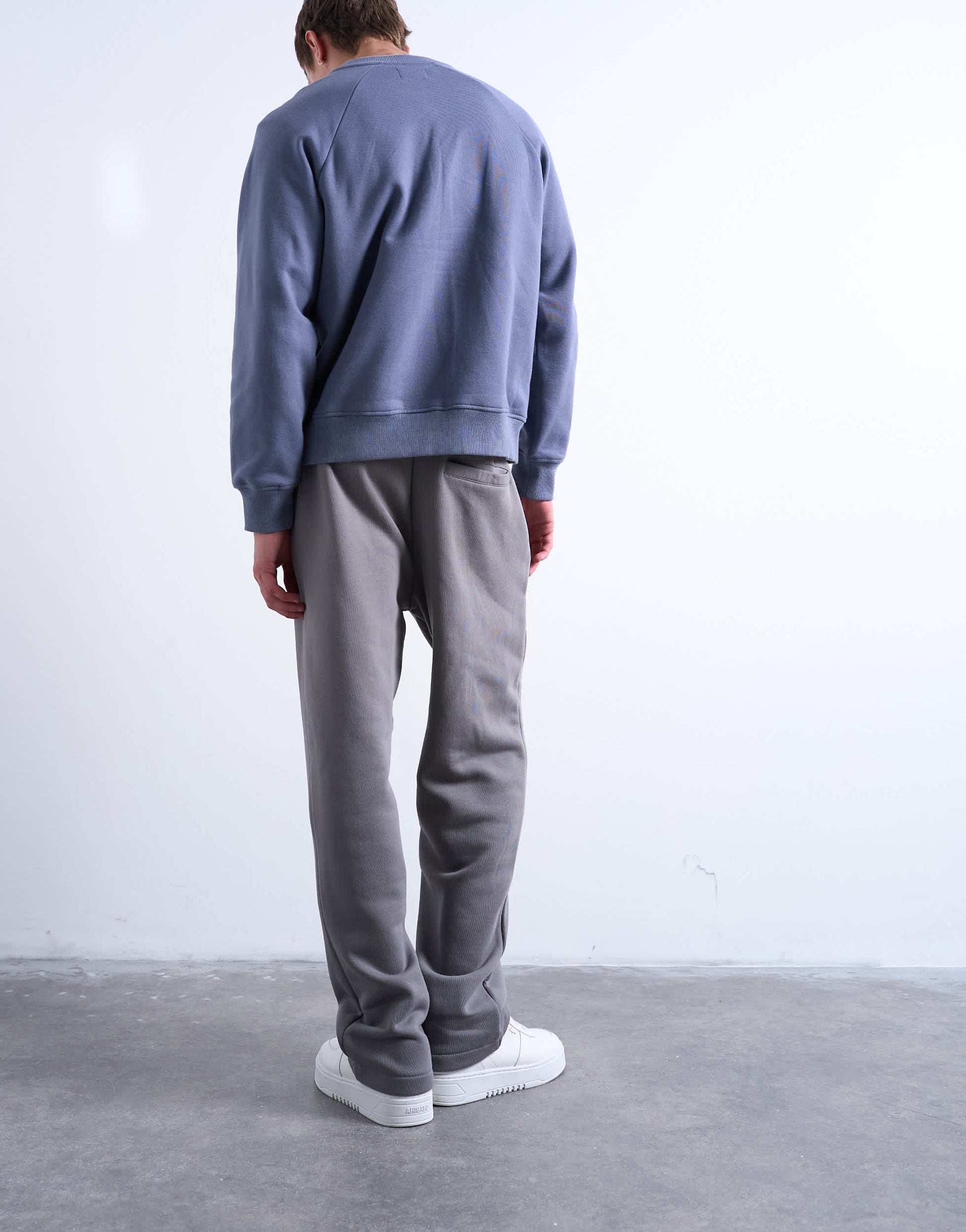 Topman straight leg jogger in mid grey