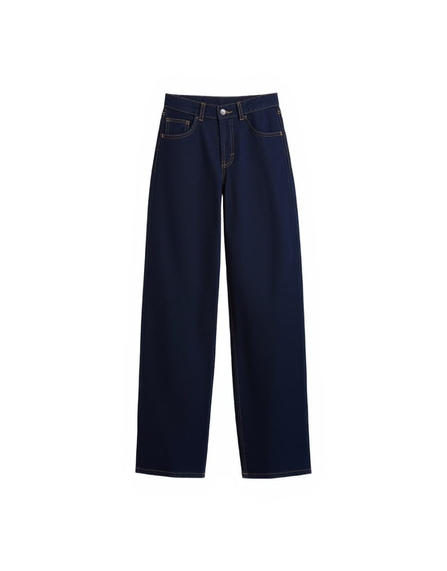 Topshop Cinch low rise relaxed jean in rinse indigo