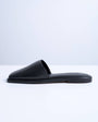 Topshop Almina real leather square toe mules in black