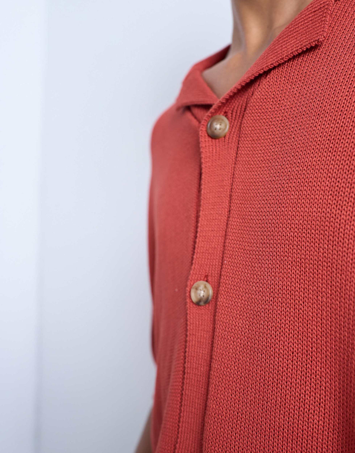 Topman relaxed button through shirt in red