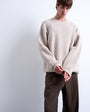 Topman oversized fit crew jumper in stone