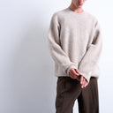 Topman Oversized-Rundhalspullover in Stone