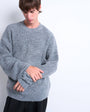 Topman oversized fit crew jumper in charcoal