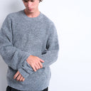 Topman Oversized-Rundhalspullover in Anthrazit