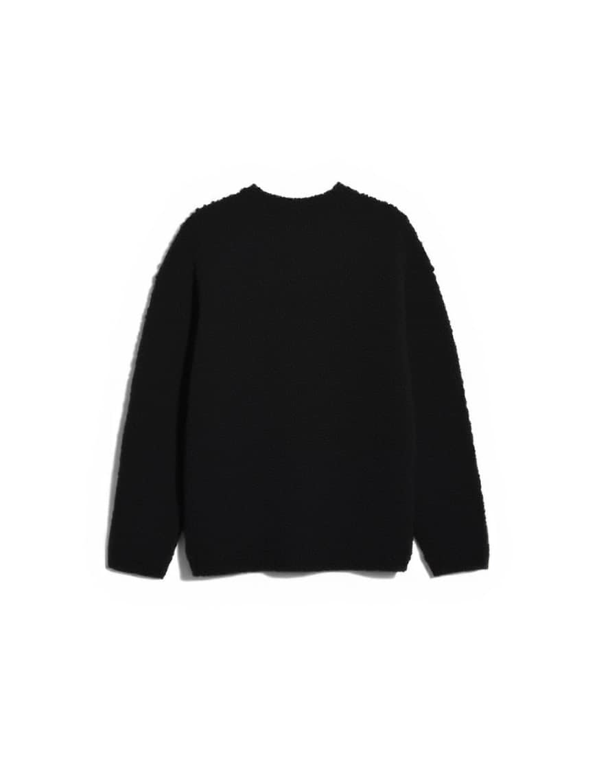 Topman relaxed fit boucle jumper in black