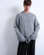 Topman relaxed fit boucle jumper in light grey