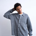 Topman oversized Cardigan mit durchgehender Knopfleiste in Anthrazit
