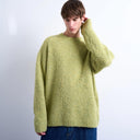 Topman Relaxed Fit Bouclé-Pullover in Grün