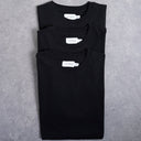 T-shirt classique noir (lot de 3) Topman