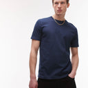 Topman classic fit t-shirt in navy