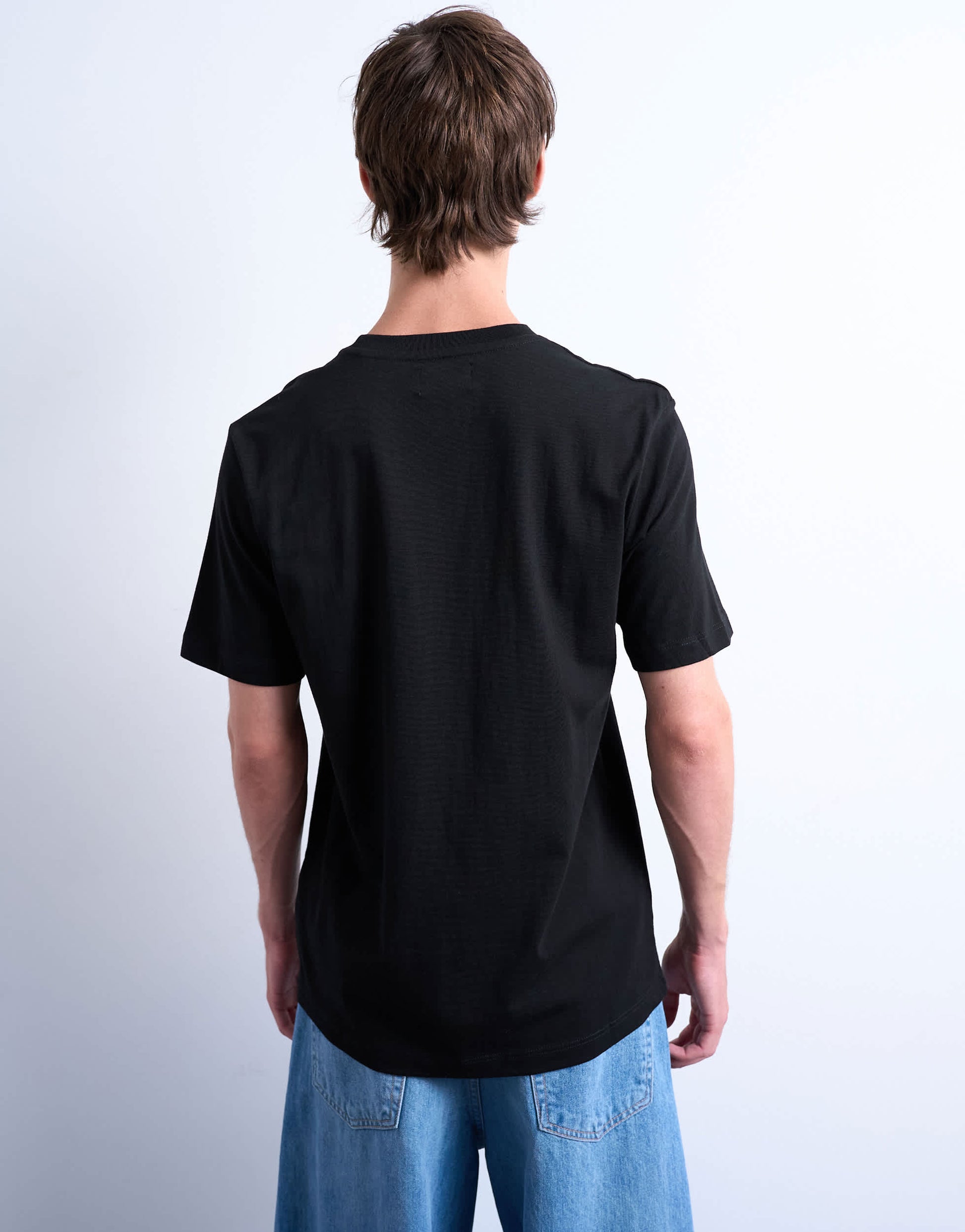 Topman 5 pack classic fit t-shirt in black