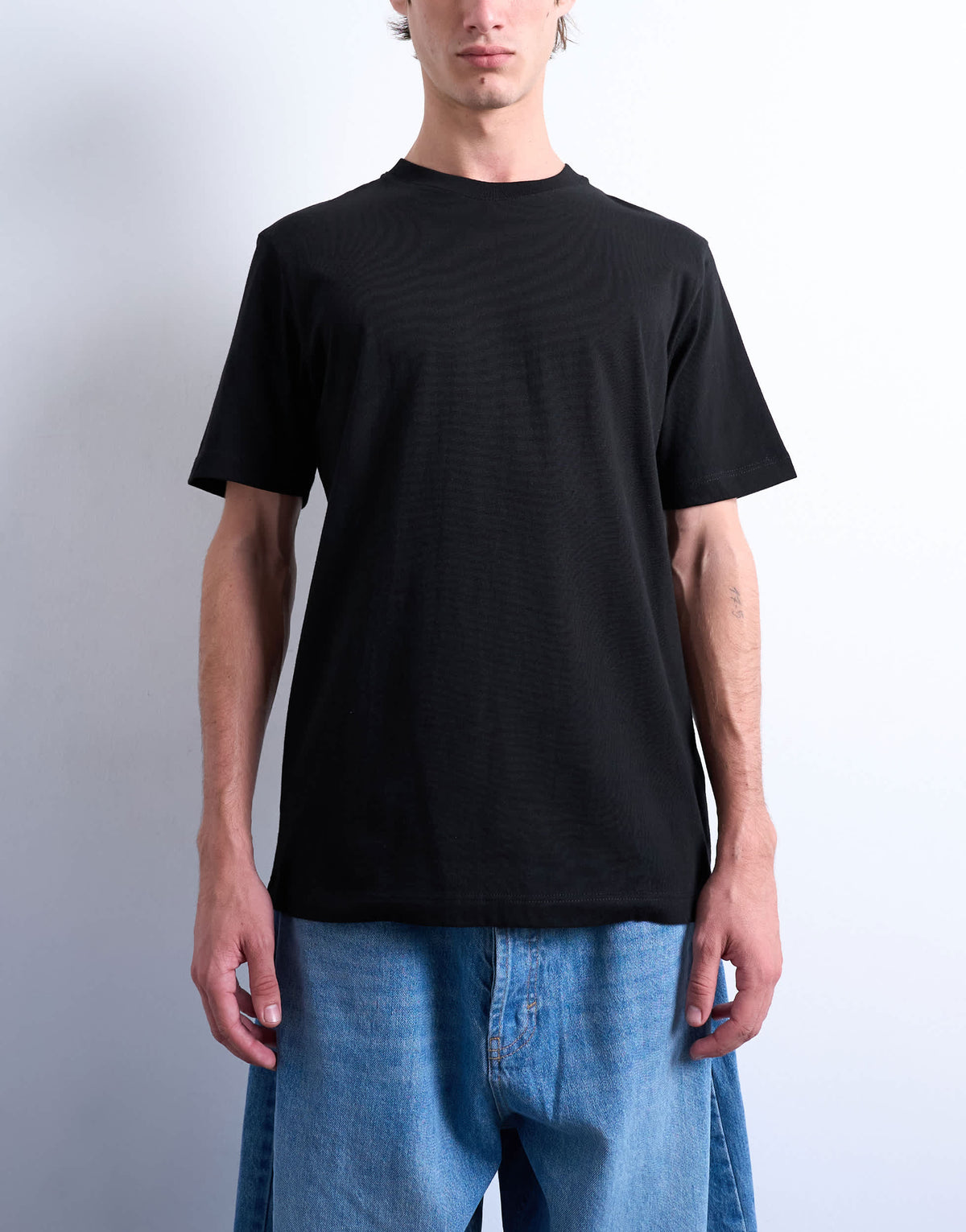 Topman 5 pack classic fit t-shirt in black