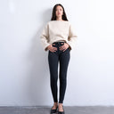 Topshop Joni high rise super skinny jean in washed black