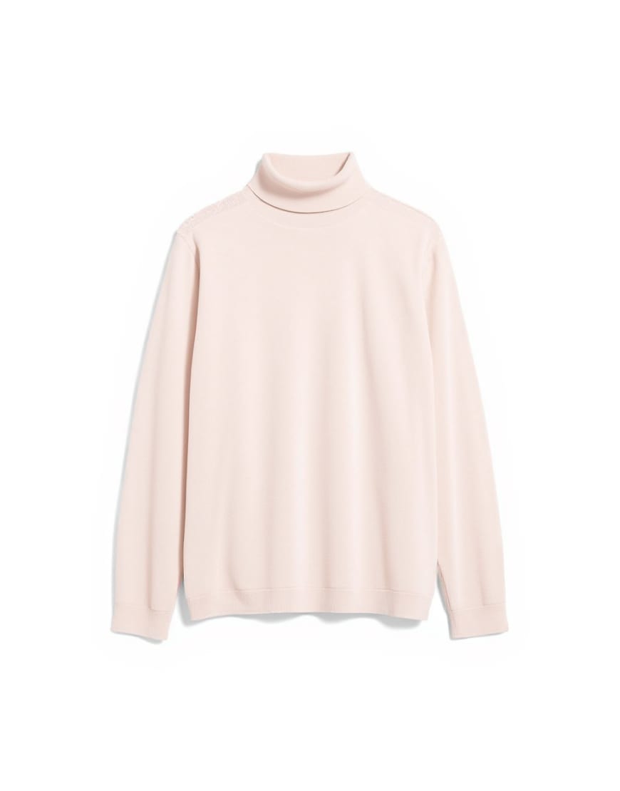 Topman essential knitted roll neck in stone