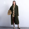 Topshop lässiger, ungefütterter Wollmantel mit überschnittenen Schultern in Khaki