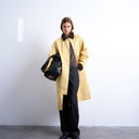Topshop contrast collar longline shacket in mustard