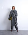 Topshop clean double breasted longline coat in charcoal