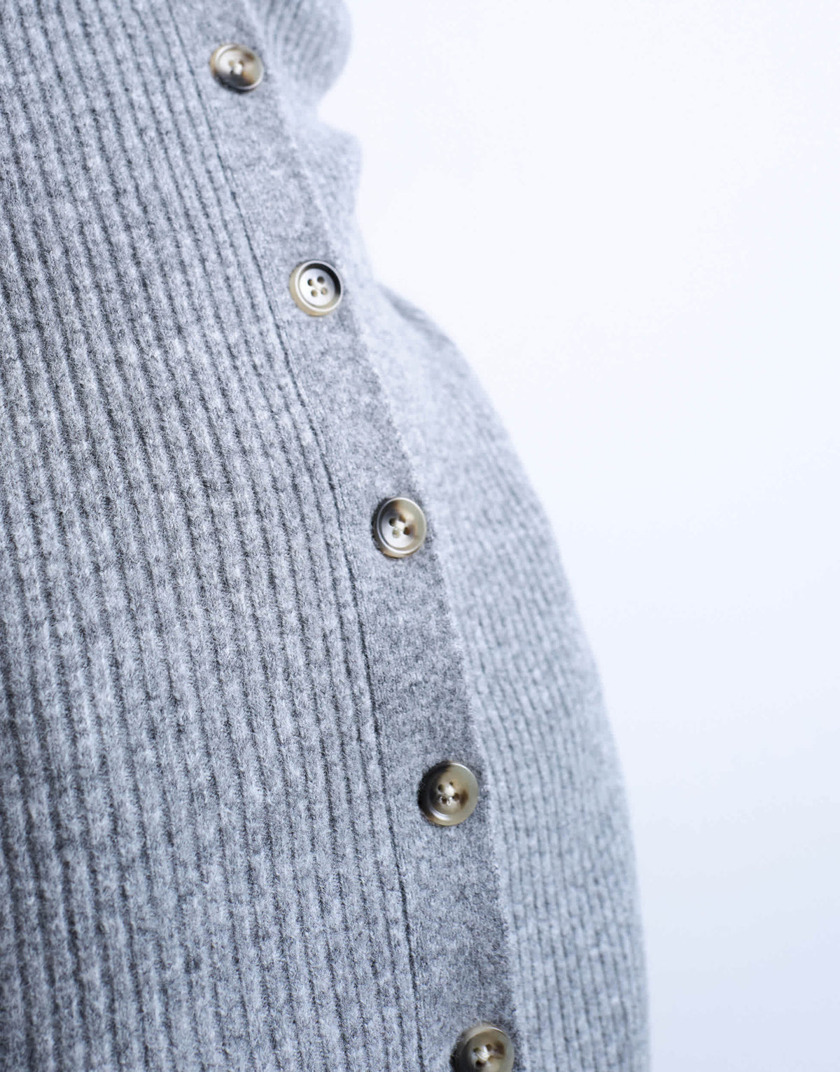 Topshop knitted cardigan midi dress in grey