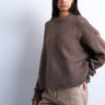 Topshop Strickpullover aus Wollmischung, flauschig und elegant, in Mokka