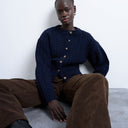 Topshop knitted cable fitted waist cardigan in navy