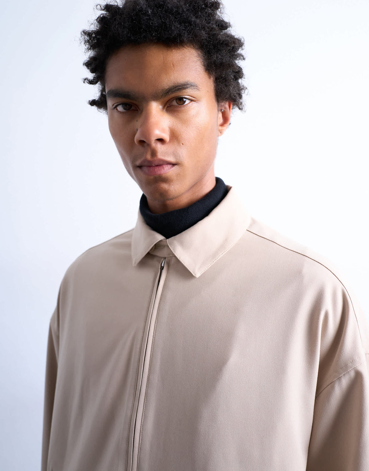 Topman harrington jacket in stone