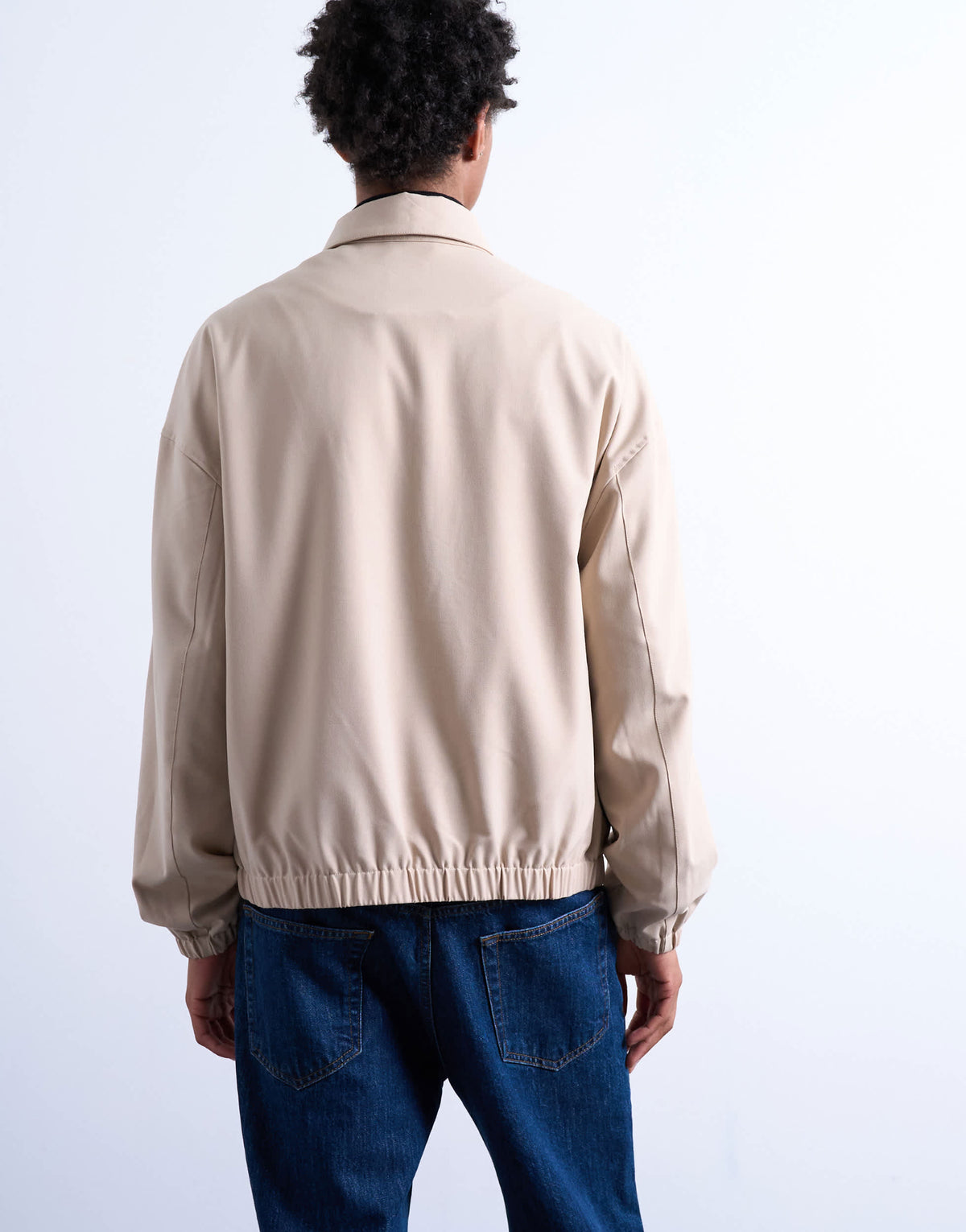 Topman harrington jacket in stone