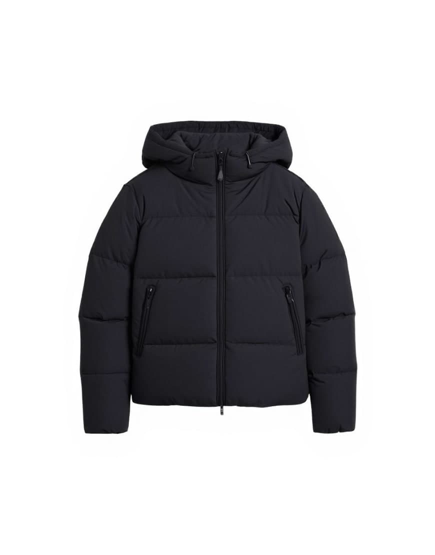 Topman textured puffer jacket in black