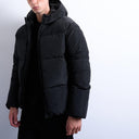 Topman textured puffer jacket in black