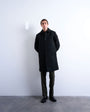 Topman wool blend car coat in black