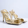 Topshop Immy Sandale mit Kegelabsatz in Gold