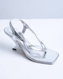 Topshop Indie wedge sandal in silver